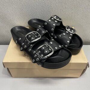 Loeffler Randall Jack Black Studded Sandal Women’s US 10B
